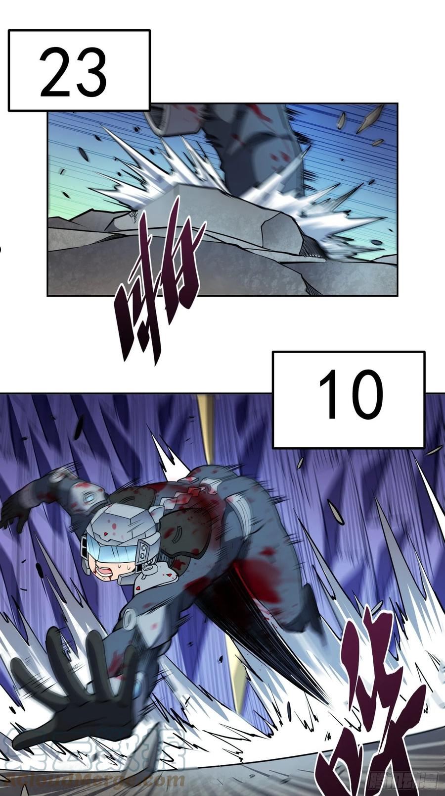 地球人实在太凶猛了~漫画,第76话 蟒口脱险5图