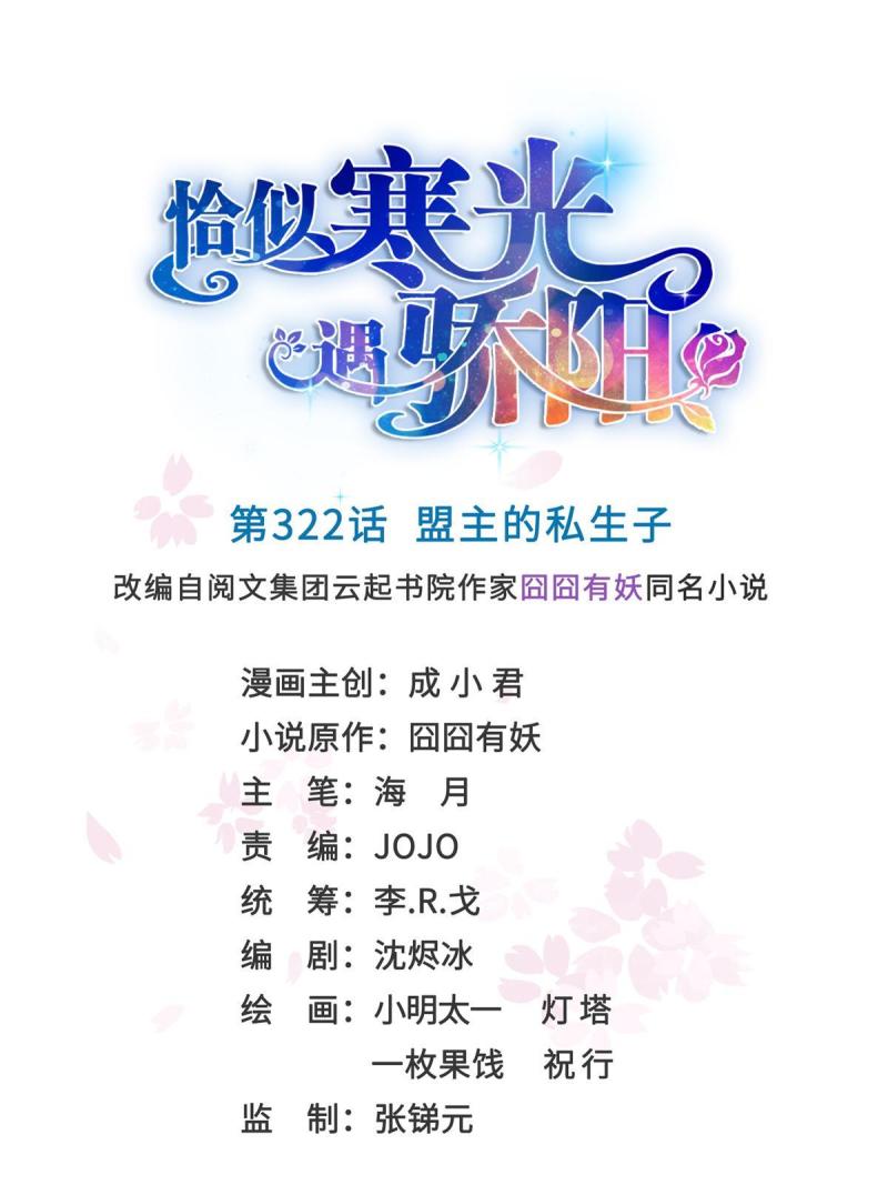 恰似寒光遇骄阳~漫画,第322话  盟主的私生子1图