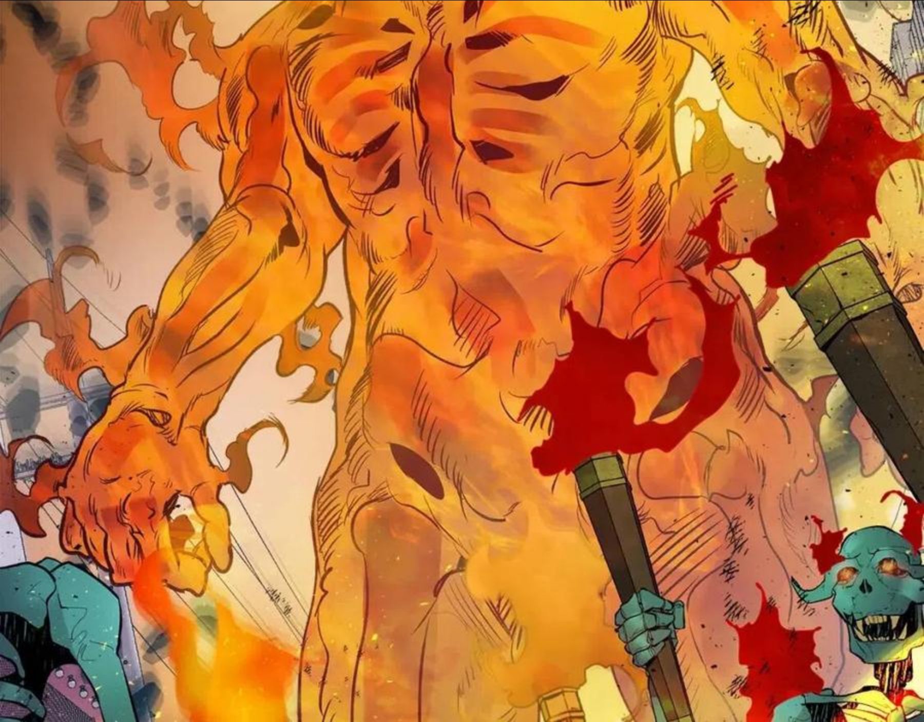 与神一同升级~漫画,第13话 火焰巨人5图