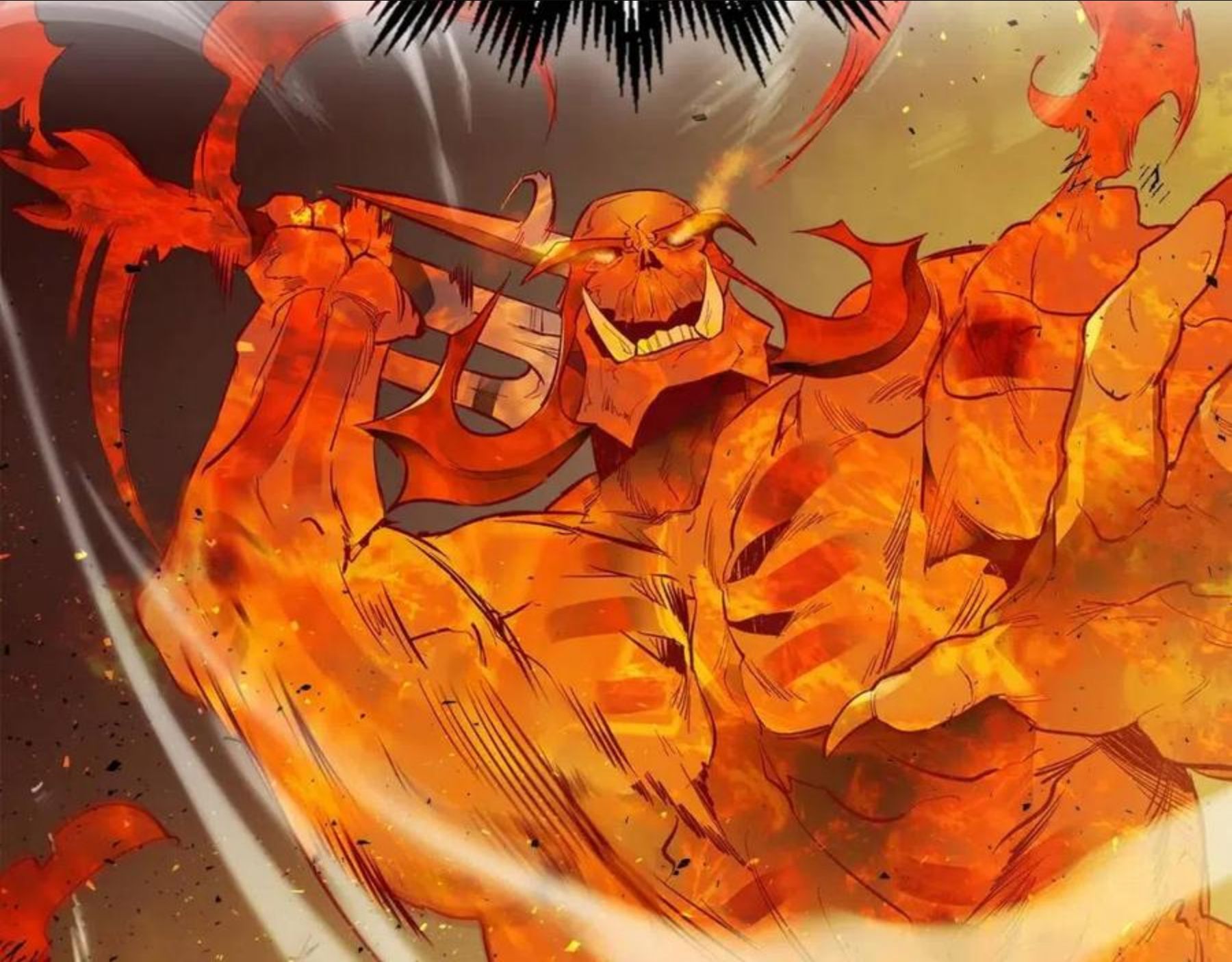 与神一同升级~漫画,第14话 焚身之战1图