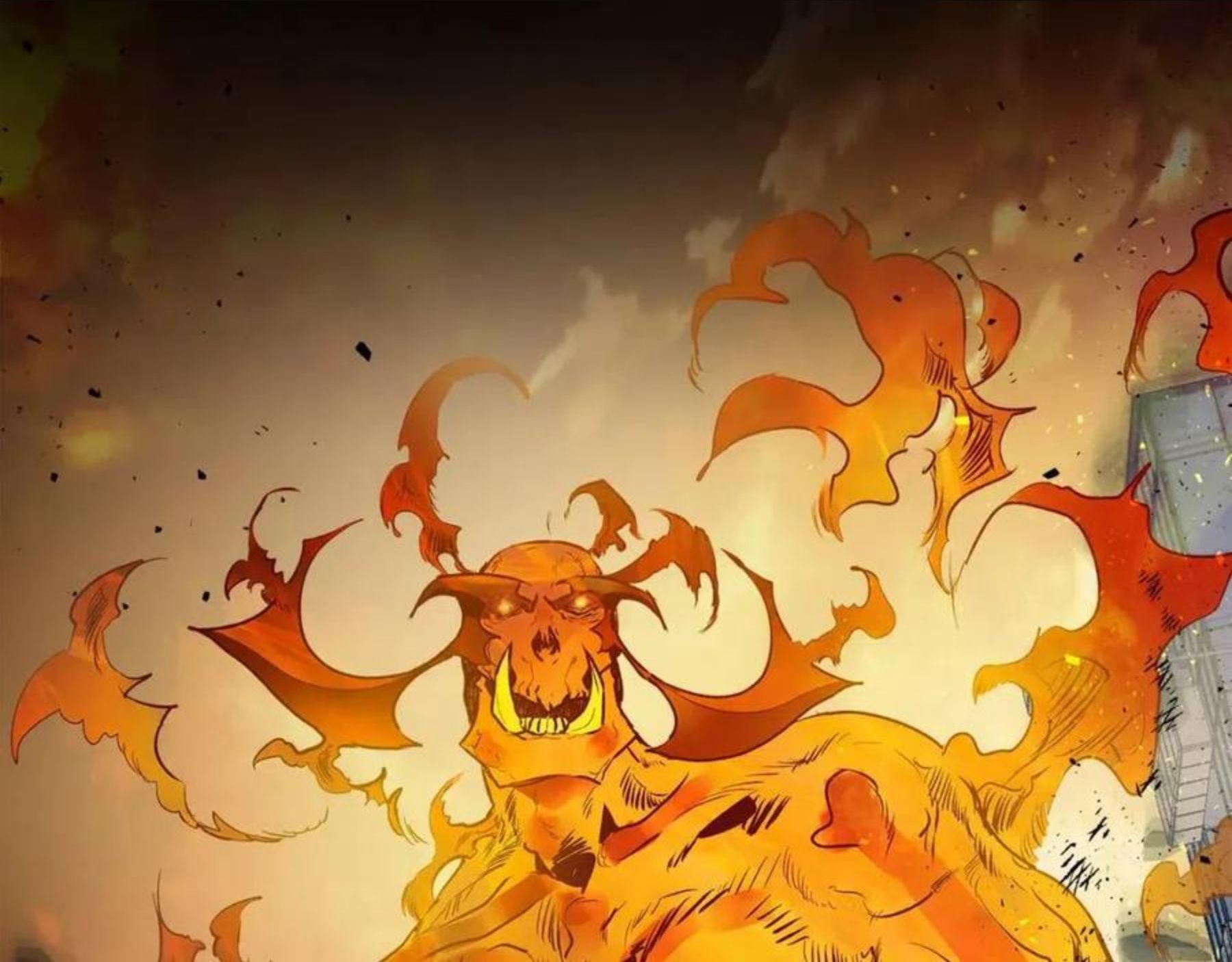 与神一同升级~漫画,第13话 火焰巨人4图