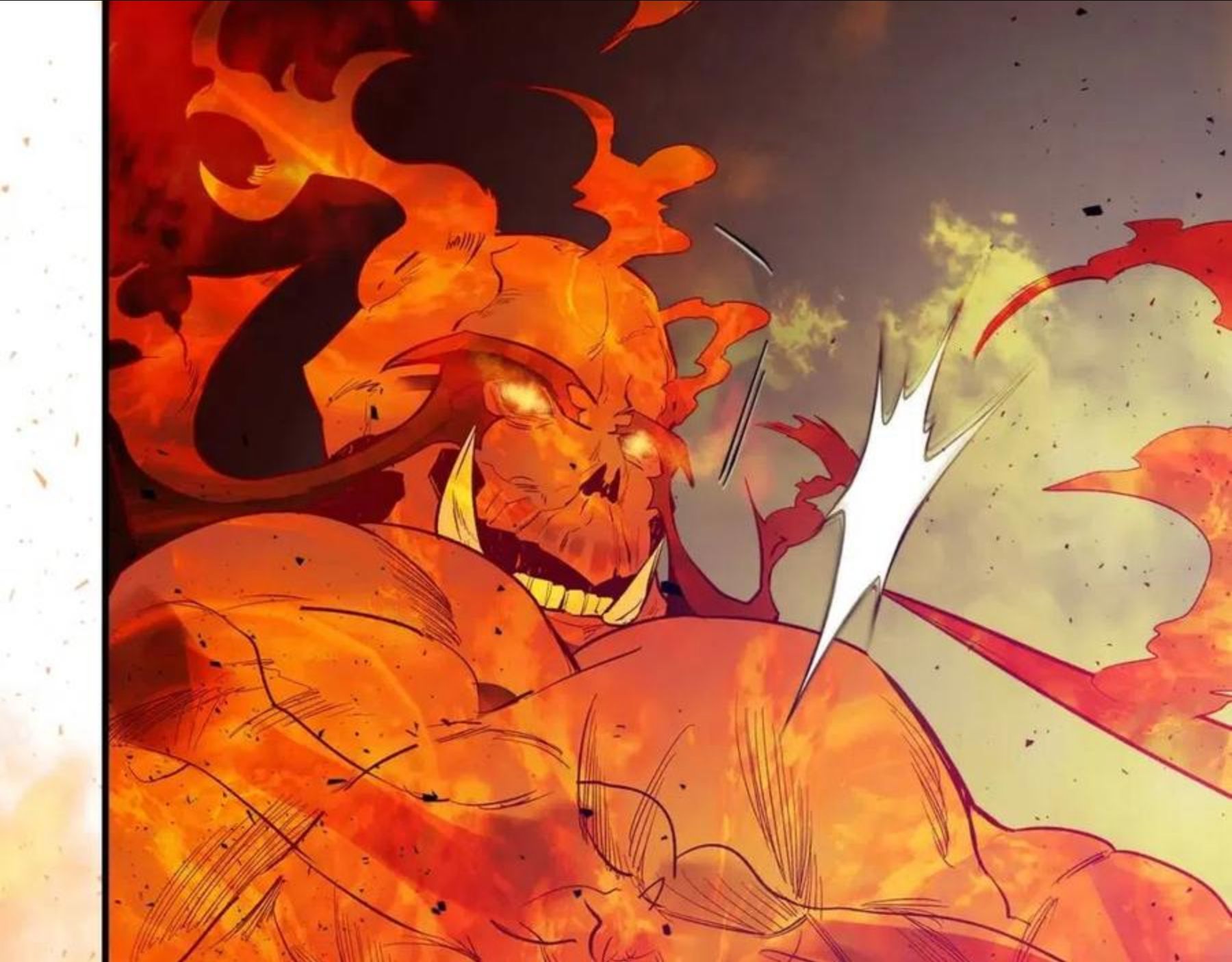 与神一同升级~漫画,第14话 焚身之战1图