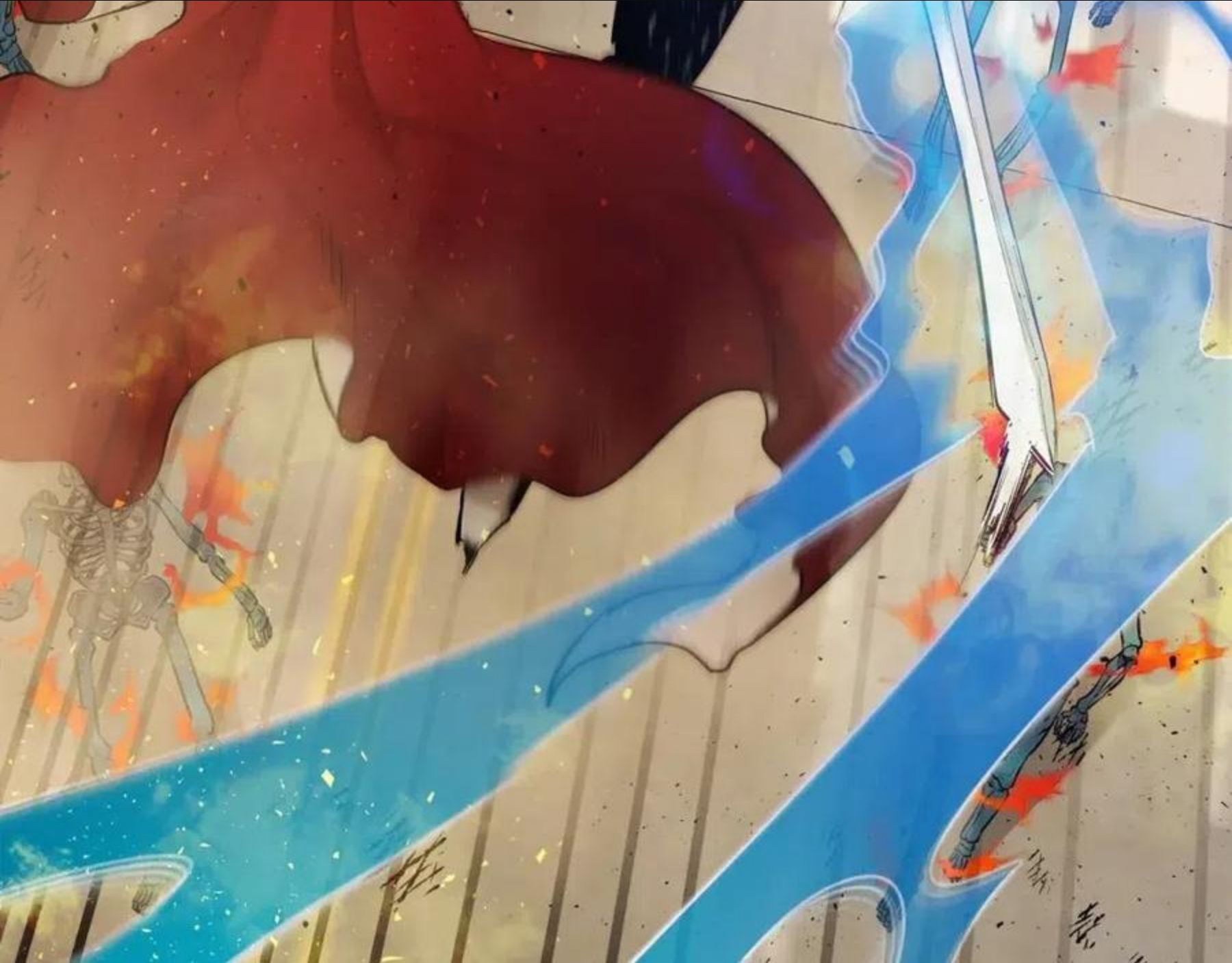 与神一同升级~漫画,第13话 火焰巨人1图