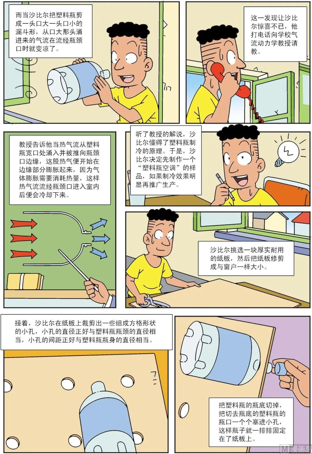 中外典故故事漫画,第102话 让塑料瓶变身空调2图