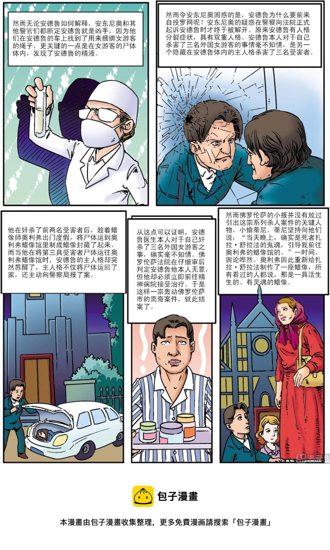 古今中外故事汇漫画,第036话 佛罗伦萨恐怖蜡像馆悬案5图