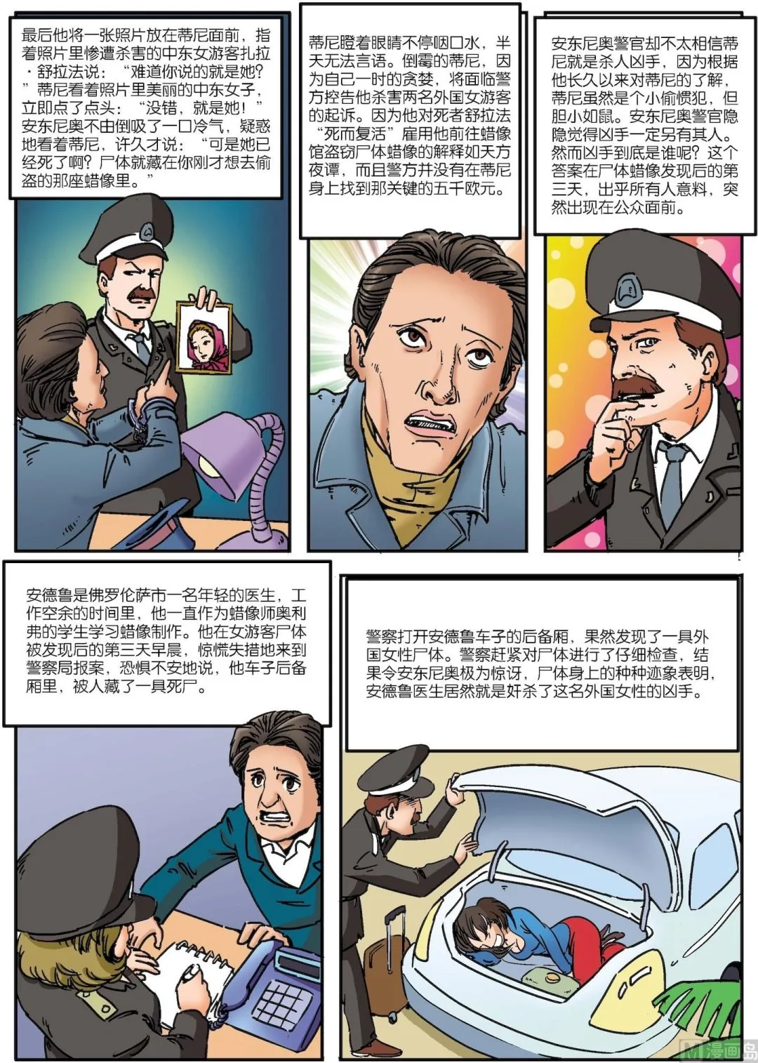 古今中外故事汇漫画,第036话 佛罗伦萨恐怖蜡像馆悬案4图