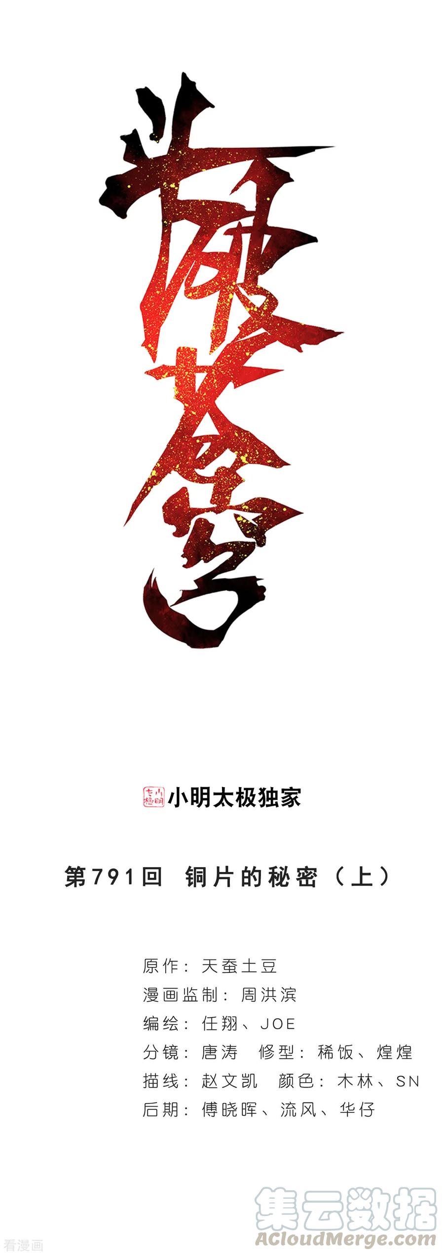 斗破苍穹160集漫画,第791话 铜片的秘密（上）1图