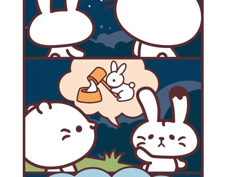 麻吉小猫动画漫画,玉兔捣麻糬2图