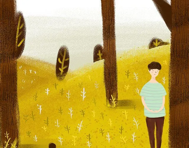 每日片语漫画,为你我一退再退1图