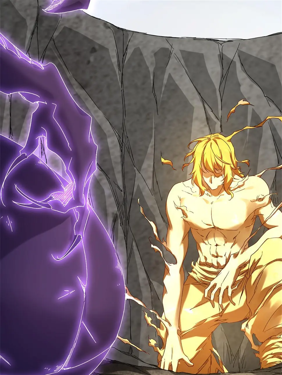 我的影子会挂机漫画,210 魔龙vs冥鸦王4图