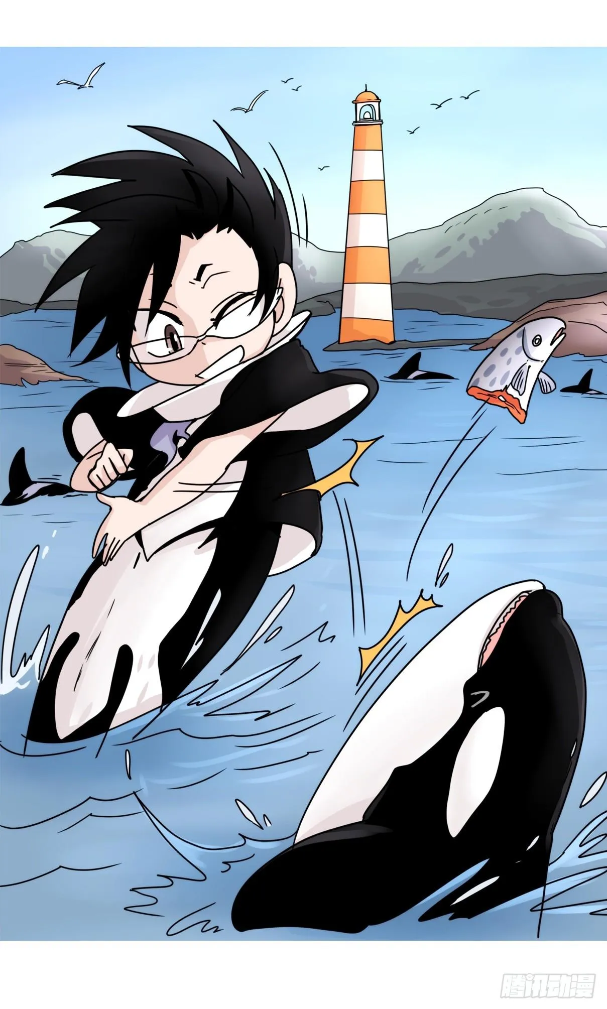 金华至江西望仙谷旅游攻略漫画,虎鲸篇：这些杀手不太冷041图