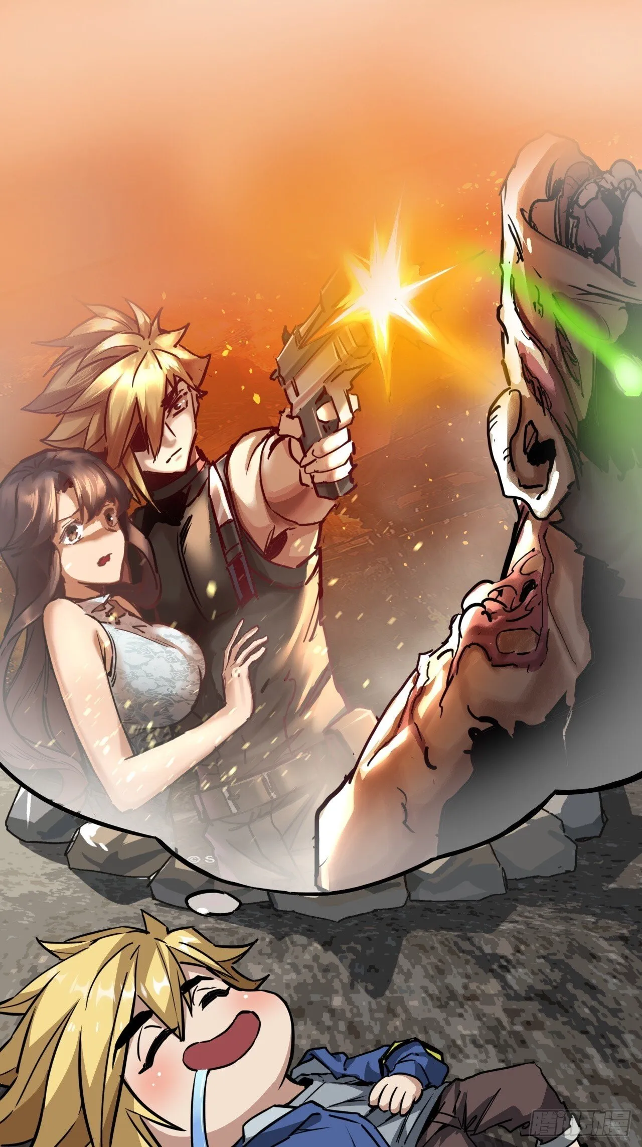 这游戏也太真实了免费在线阅读漫画,12话 蓝色天使1图