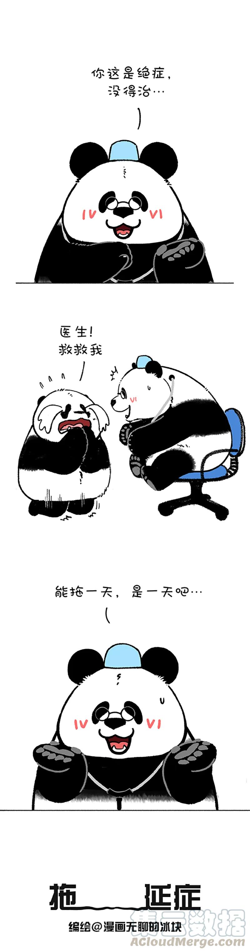 快把动物放进冰箱熊猫对话组图漫画,195 据说80%的人都有这种病1图