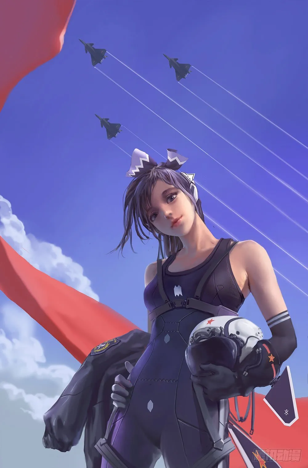 铁姬钢兵漫画全集免费阅读下拉式星球漫画,国庆贺图—J20姬4图