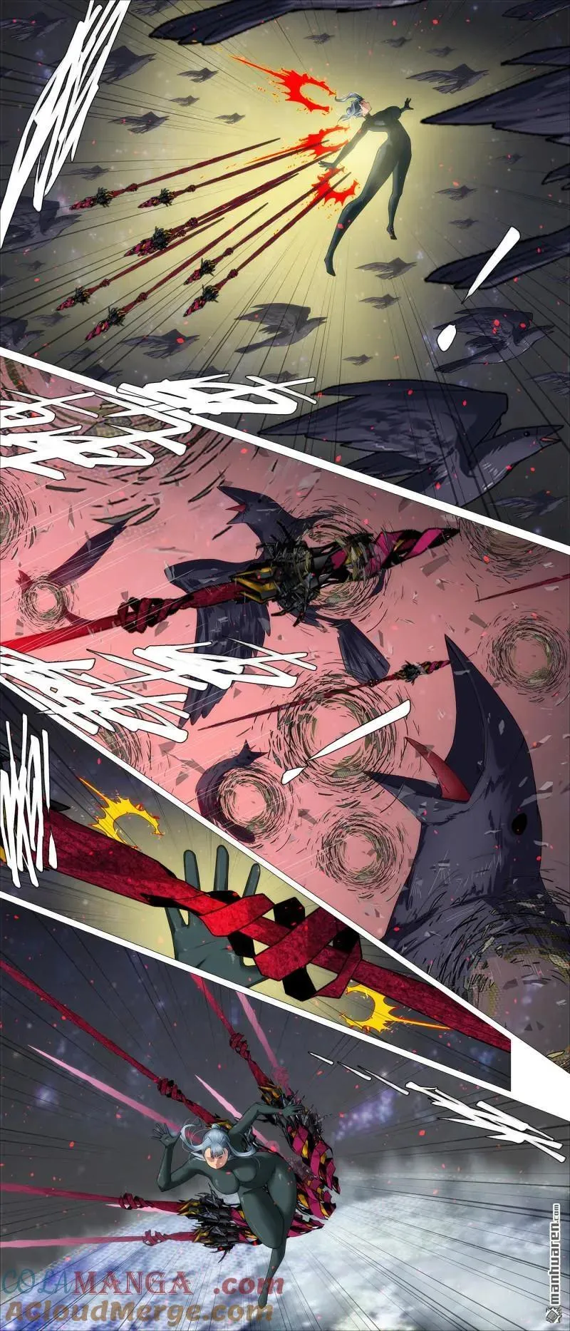 铁姬钢兵第一季动漫全集免费观看漫画,第687回 射鸦神箭3图