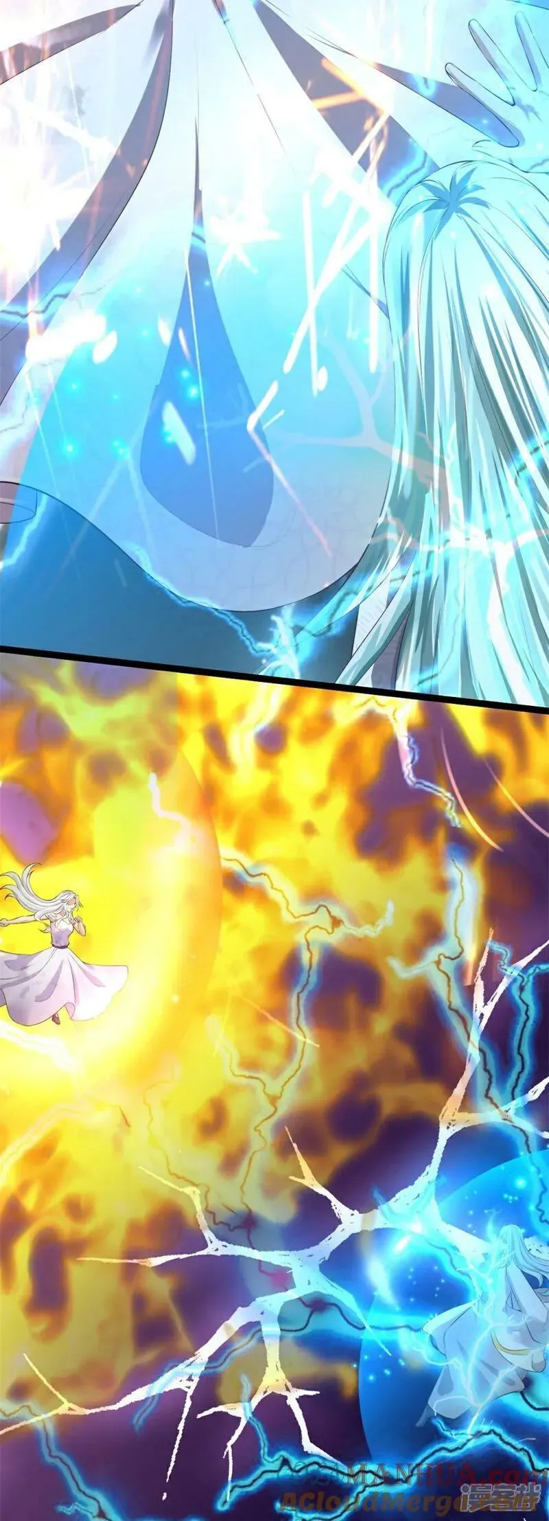 仙尊奶爸当赘婿漫画,第381话 你逼我的，生命流逝3图