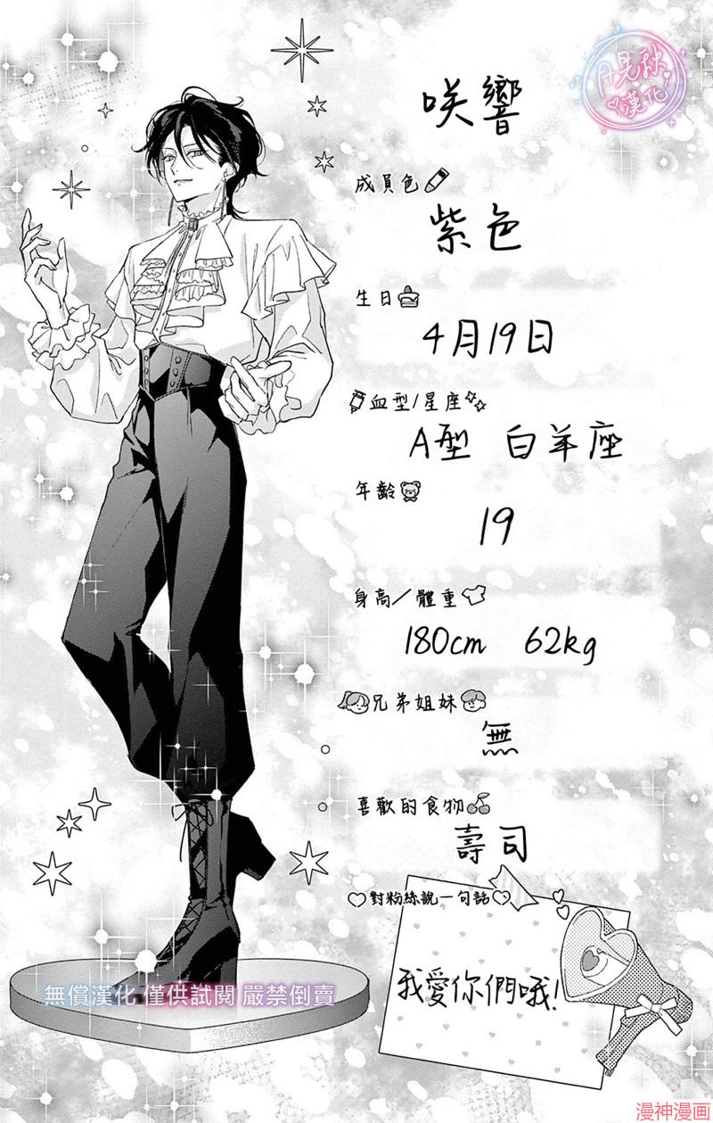 身为女主角，却成为了男爱豆♂！？~漫画,3卷特典1图