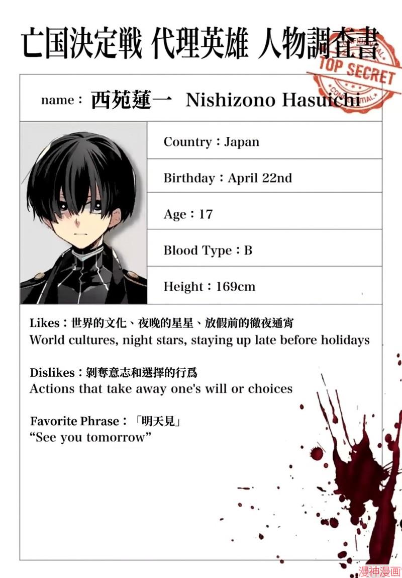 列强战线~漫画,绝密代理英雄人物调查书012图