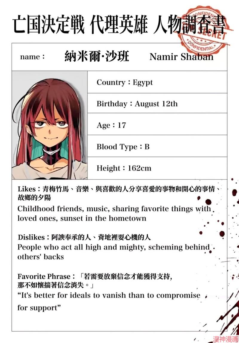 列强战线~漫画,绝密代理英雄人物调查书015图