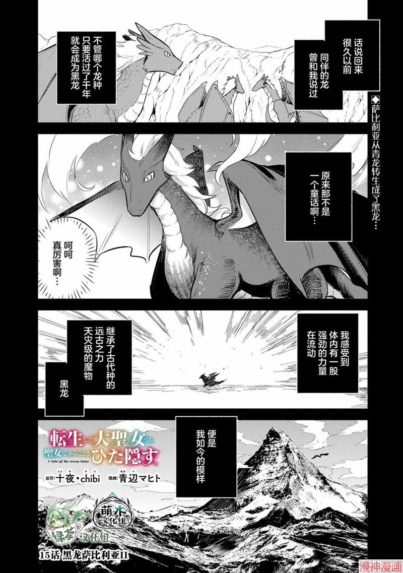 转生了的大圣女，拼死隐瞒自己身为圣女~漫画,第15话1图