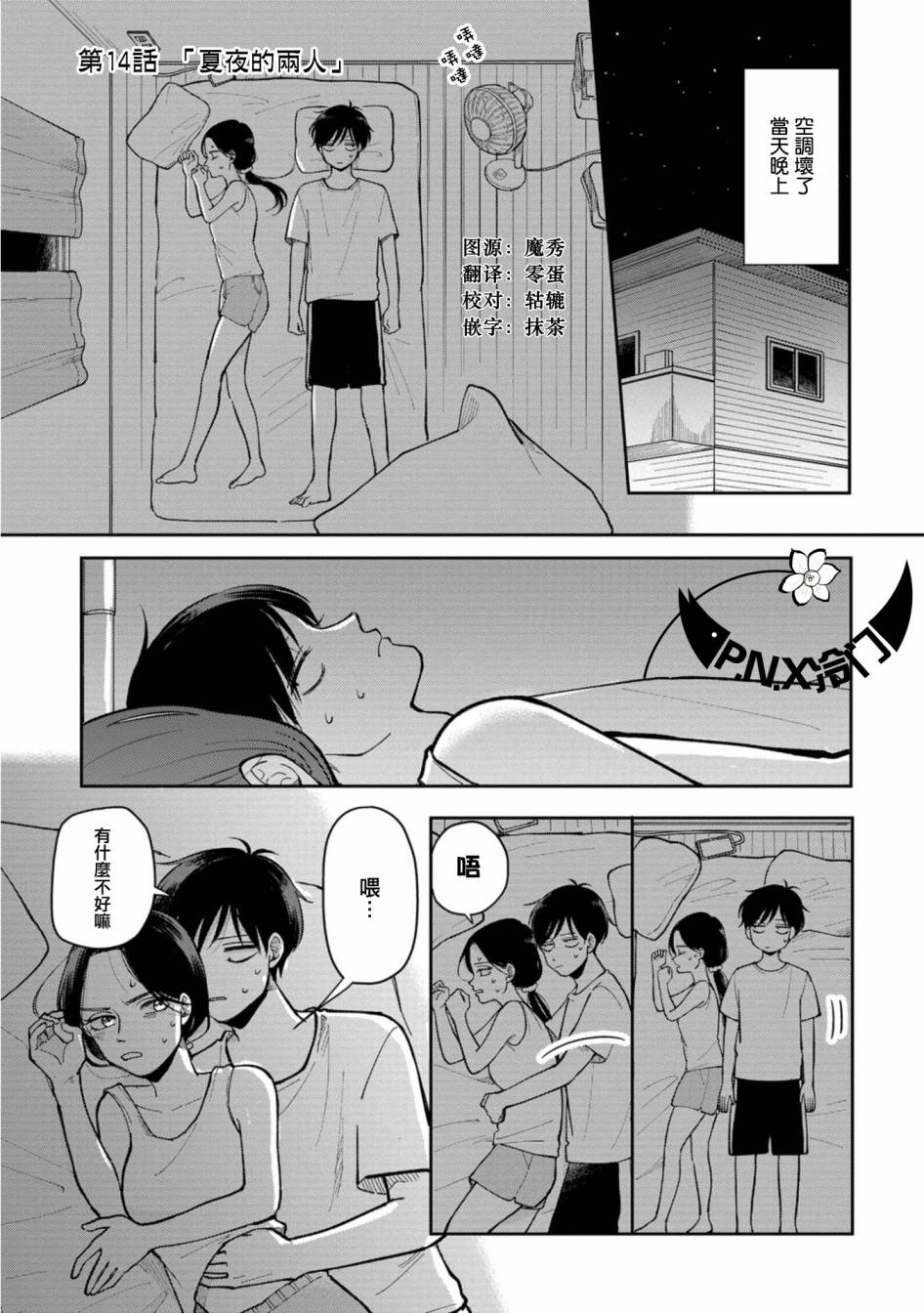 数码海外京东自营专区买ps5漫画,第14话夏夜的两人1图