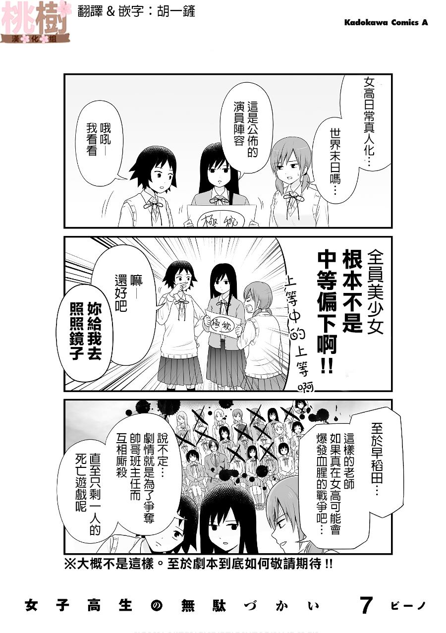女高中生的虚度日常怎么样漫画,小四格1图