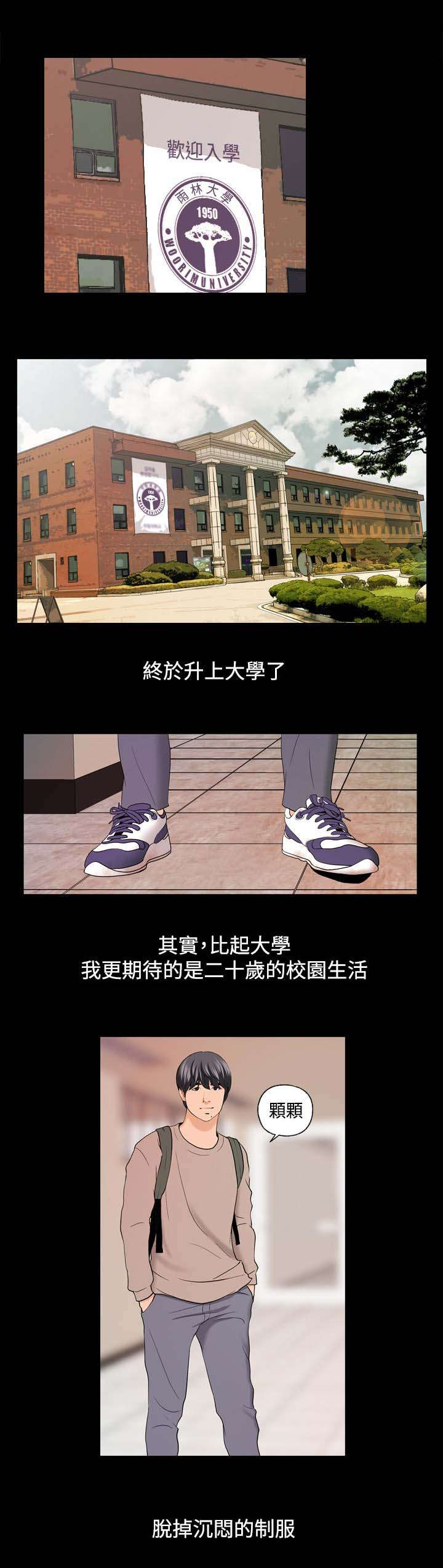 宿舍怪谈女生宿舍漫画,第1章：大学生活1图