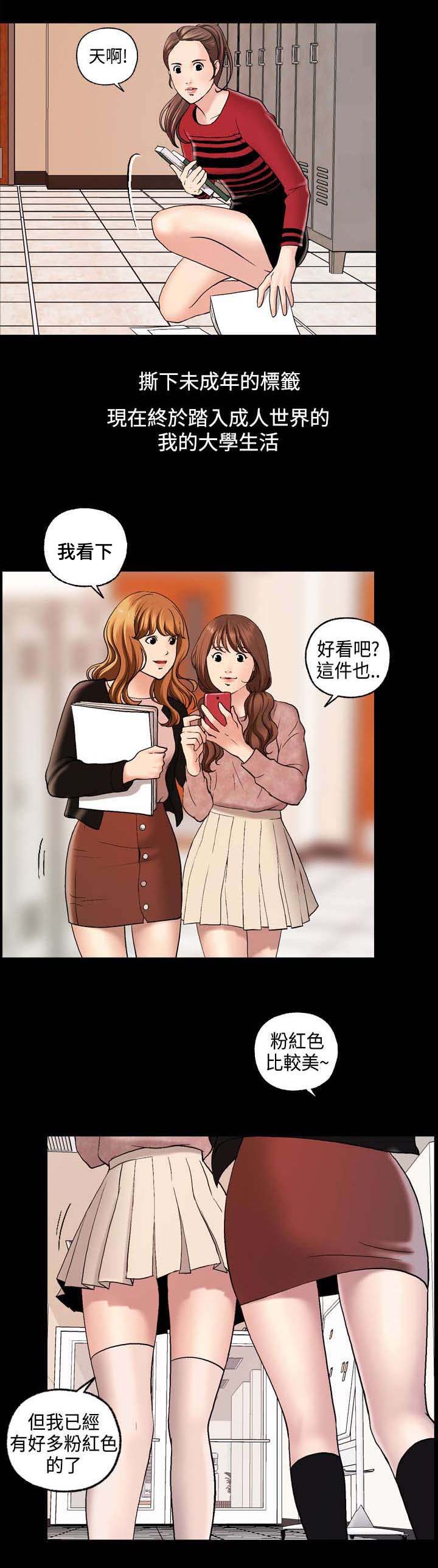 宿舍怪谈女生宿舍漫画,第1章：大学生活2图