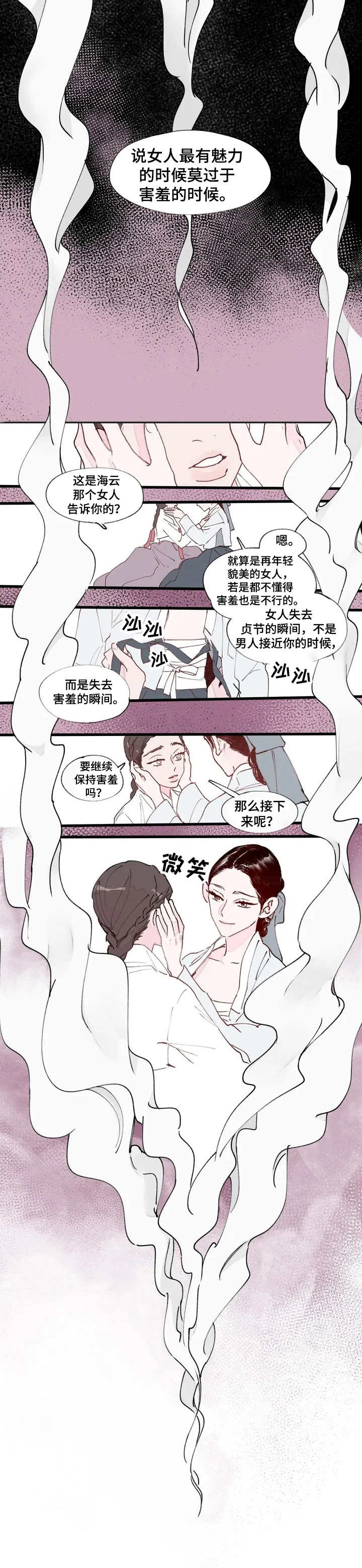 宫廷膳食诗赋漫画,第1章：害羞的瞬间5图