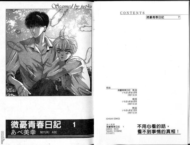 微忧青春日记类似的小说漫画,第1卷3图