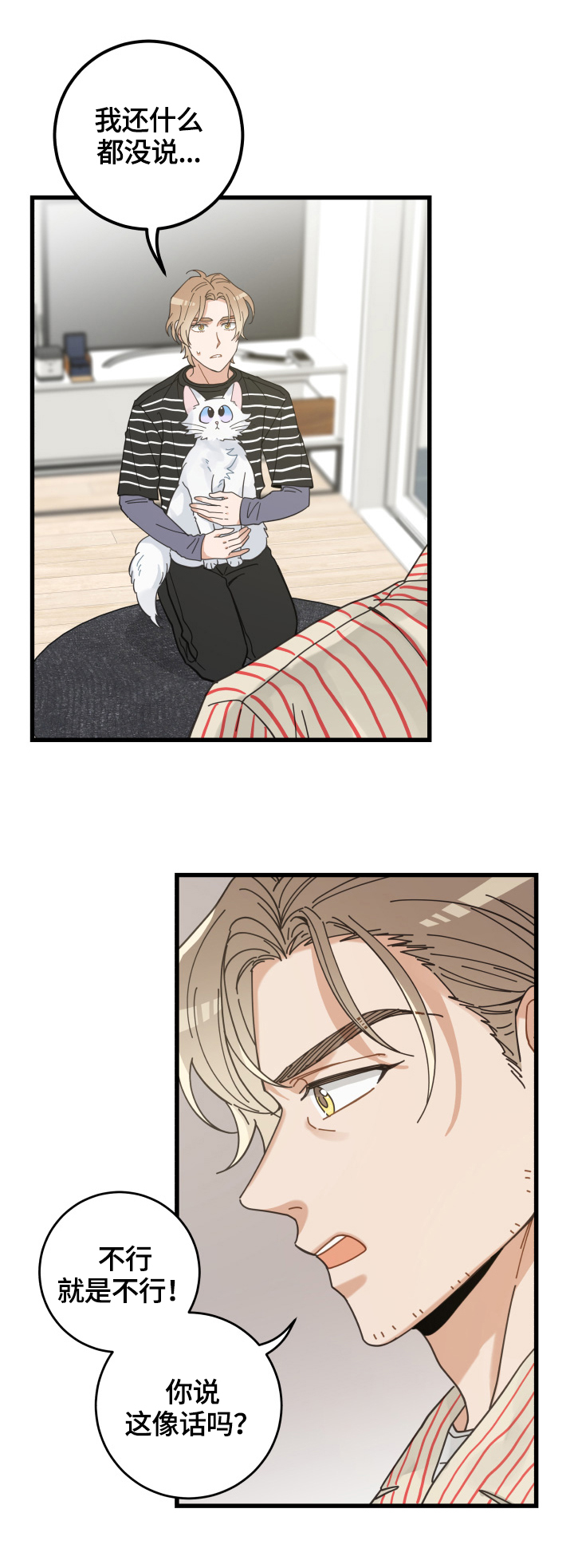 亲爱的喵君漫画,第59章：不同意3图