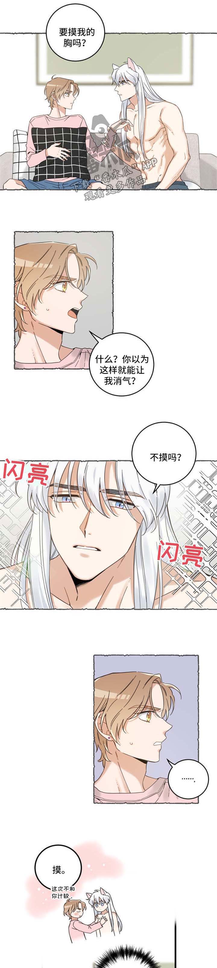 亲爱的喵君漫画免费可以在那里看漫画,第94章：短信4图
