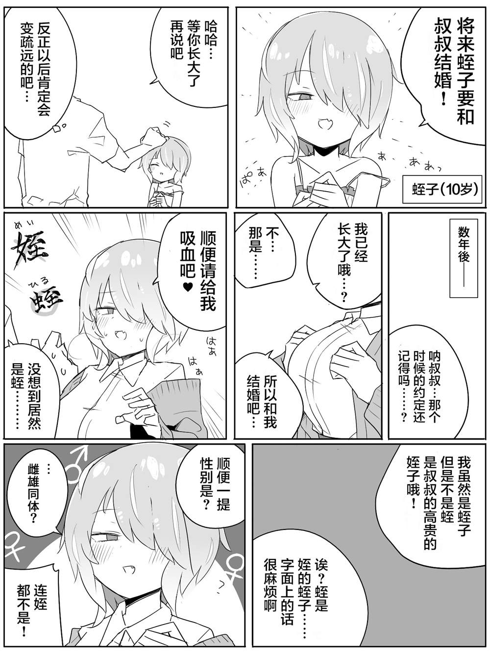 ぜろよん老师雌小鬼短篇集漫画,雌雄同体？1图