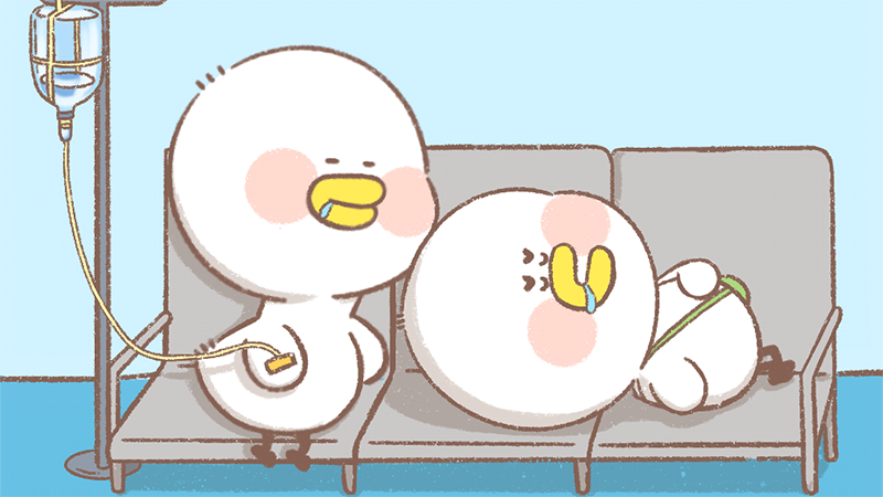 逗酱萌鸭的幸福日常漫画,第23话 看病篇1图