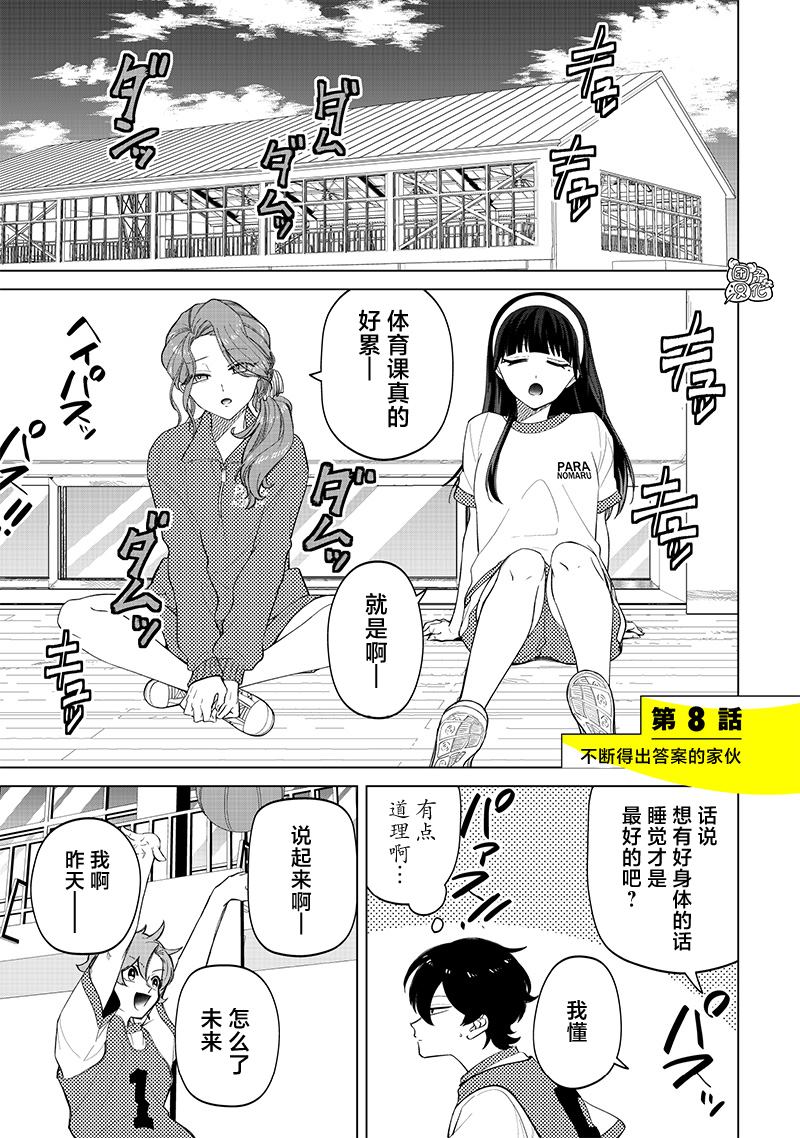 一脸平静地谈论著不得了的话题的辣妹——私立超能力高校的日常漫画,第8话1图