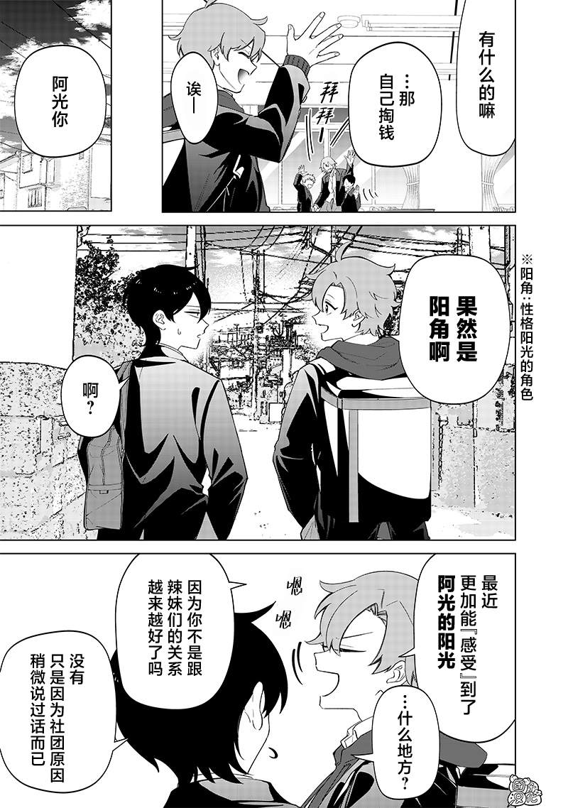 一脸平静地谈论著不得了的话题的辣妹——私立超能力高校的日常漫画,第10话3图