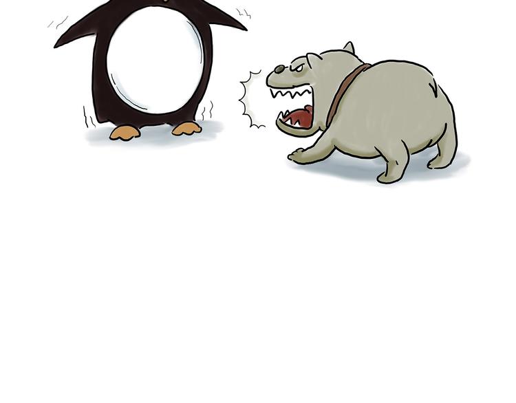 绘心一笑漫画,贪吃的蝙蝠5图