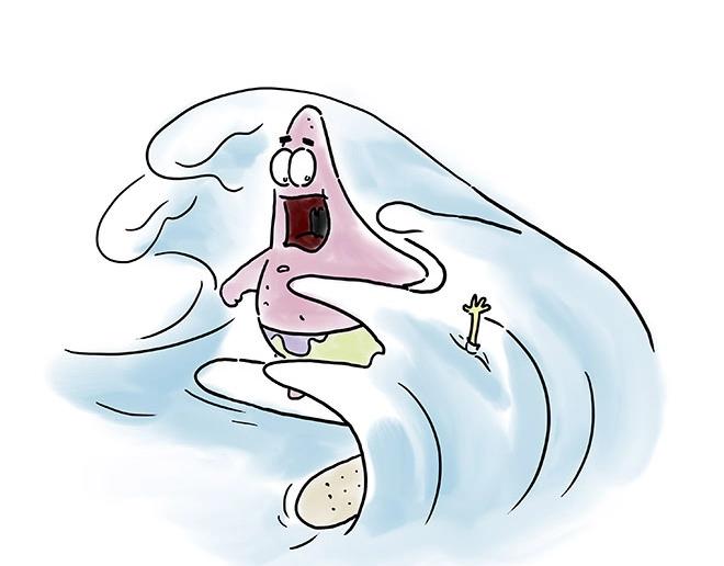 绘心一笑漫画,师傅和自动扶梯4图