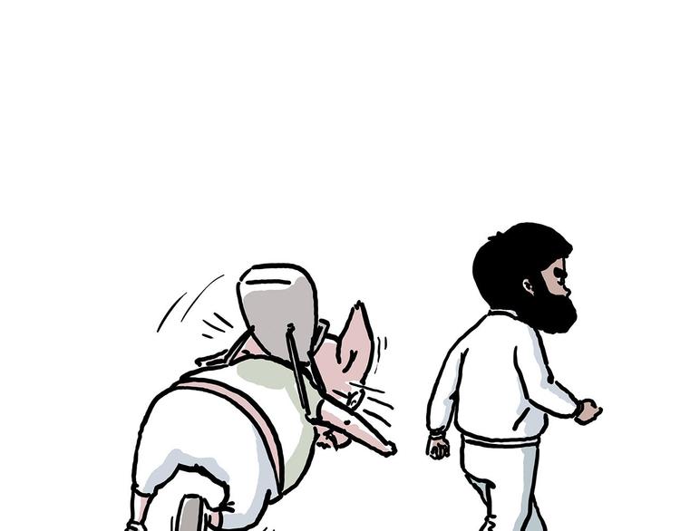 绘心一笑漫画,出发之前3图