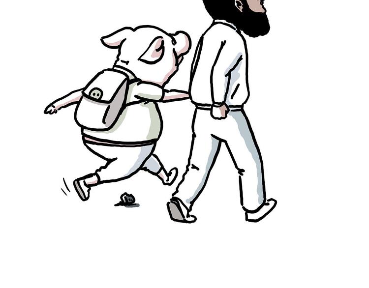 绘心一笑漫画,出发之前2图