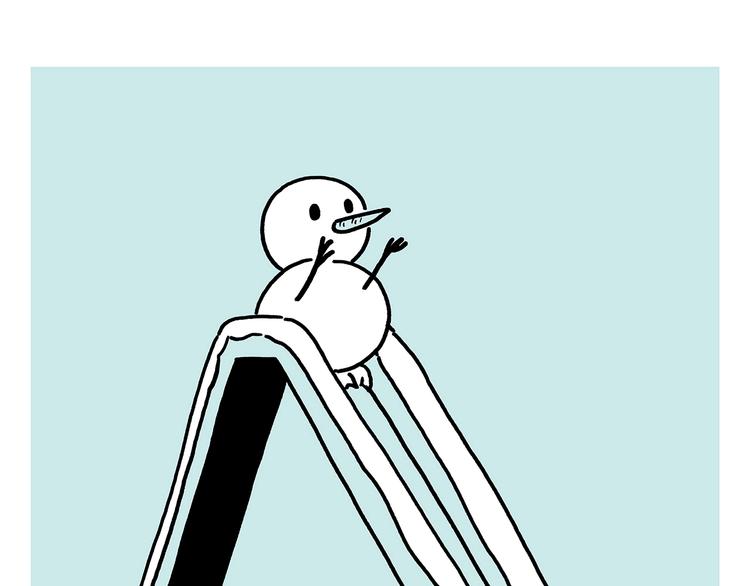绘心一笑漫画,第221话 雪人的世界1图