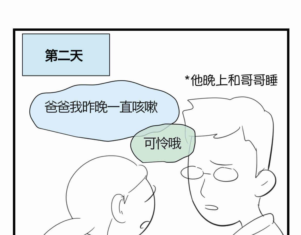 第一次做妈妈漫画,116.妈妈的咳嗽2图