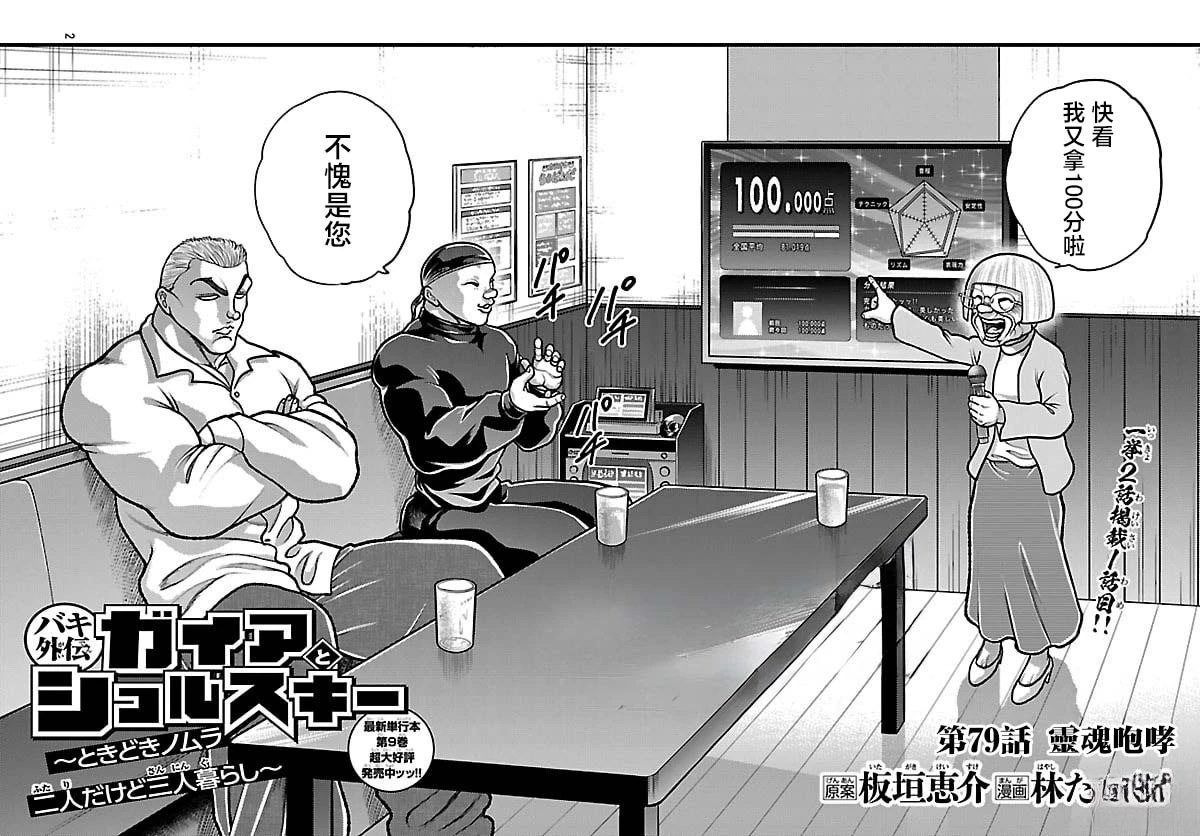 刃牙外传 盖亚与西科尔斯基 ~有时候是野村 虽为二人的三人生活~漫画,第79话2图