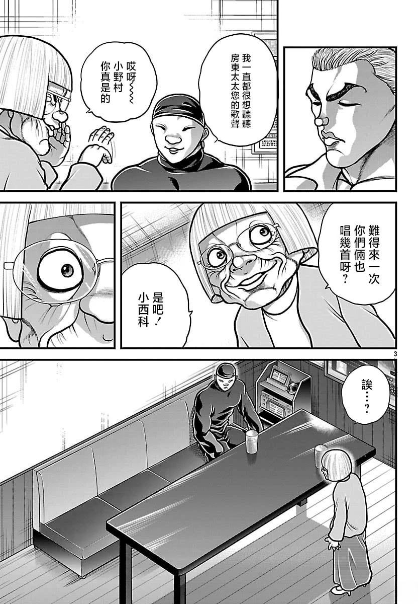 刃牙外传 盖亚与西科尔斯基 ~有时候是野村 虽为二人的三人生活~漫画,第79话3图